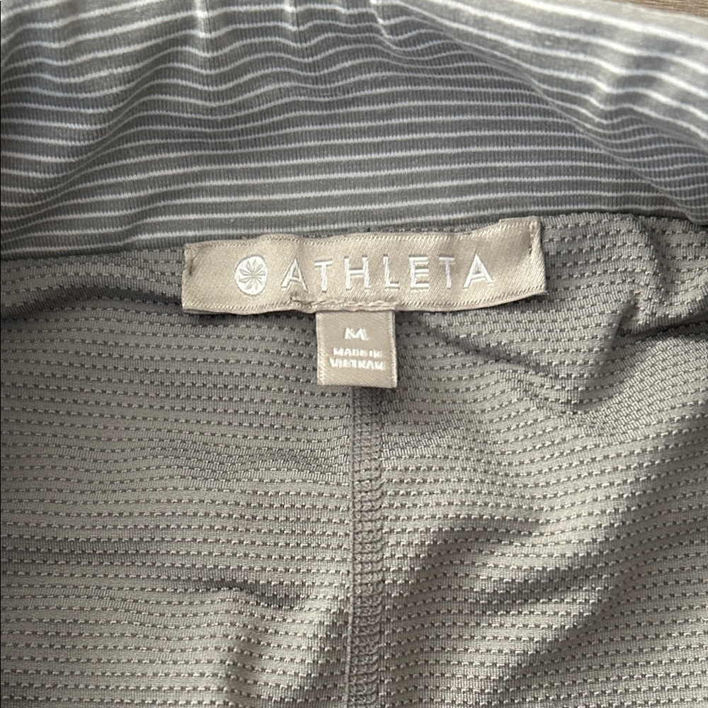 Athleta Modern Metro Midtown Gray Striped Women's Skort Size Medium - Picture 3 of 5